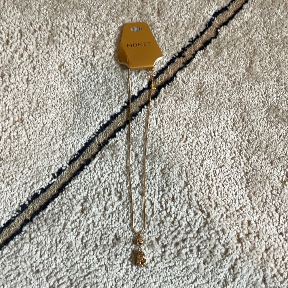 Monet Gold Social Statement Necklace | New